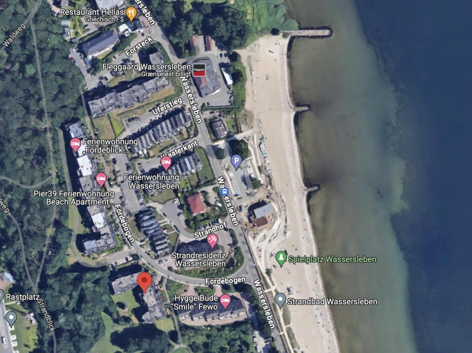 Koje Klabautermann Am Strand Harrislee Esterno foto